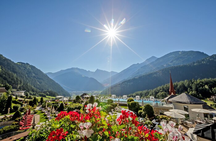Sommerlicher Blick vom Stock Resort