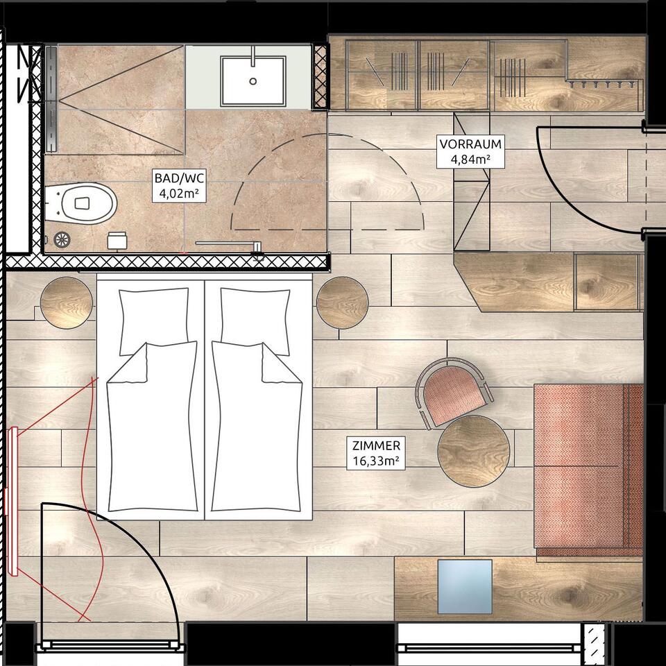 Einzelzimmer Penken – Stock Resort
