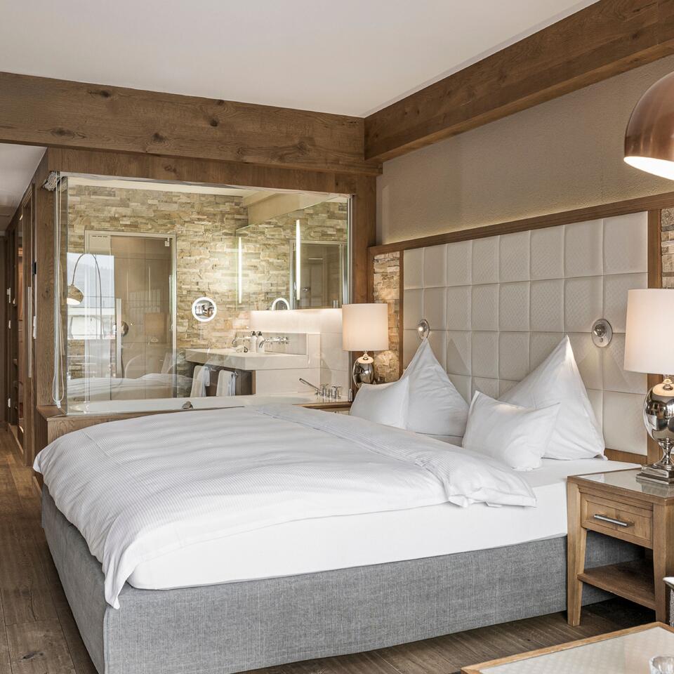 Doppelzimmer Deluxe Landgarten – Alpenresort Schwarz